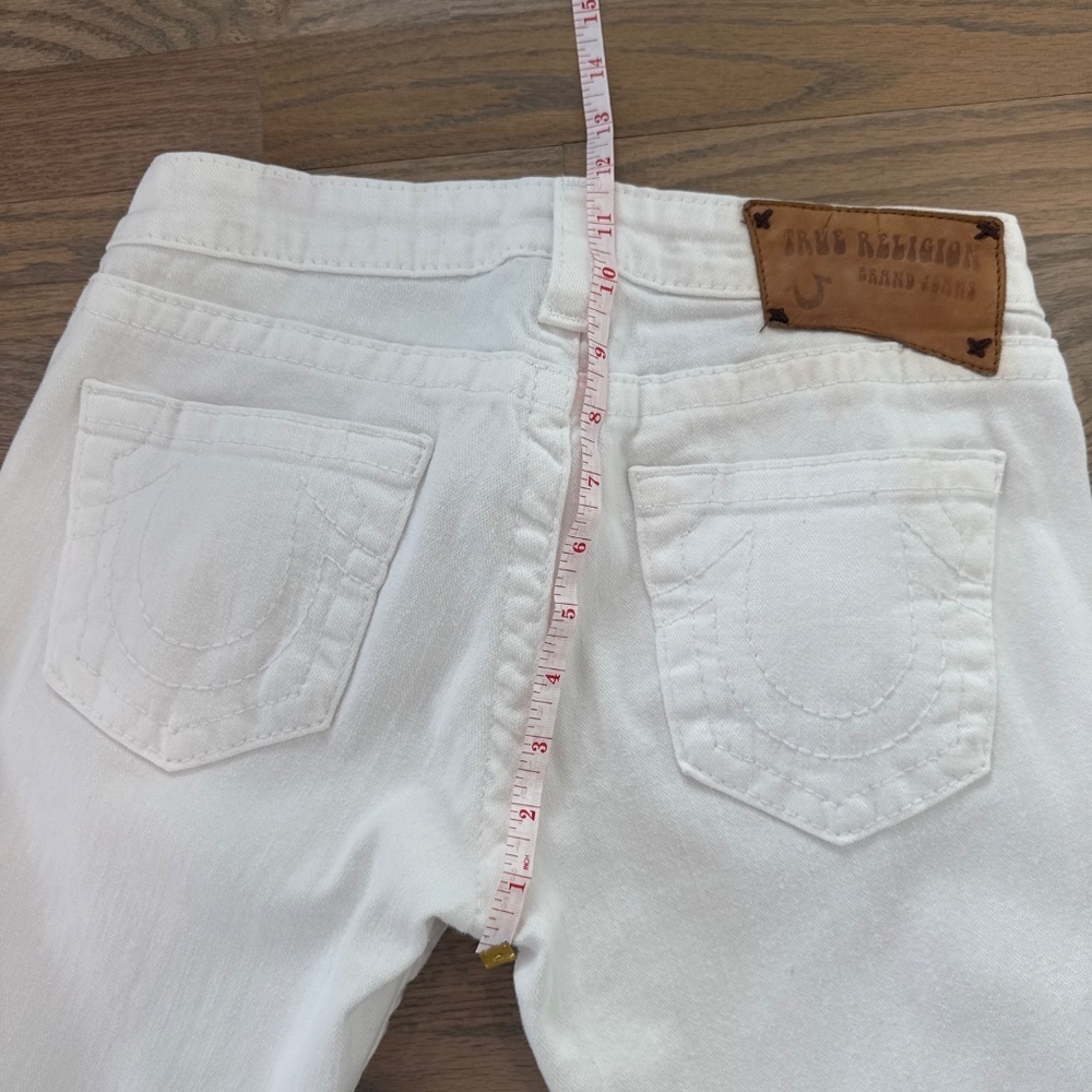 True Religion straight leg white Jeans Size 29/32 - Picture 7 of 7